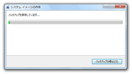 バックアップ中...